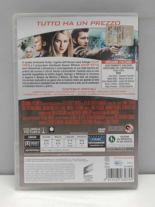 The International Film DVD Italiano Usato Ita Naomi Watts