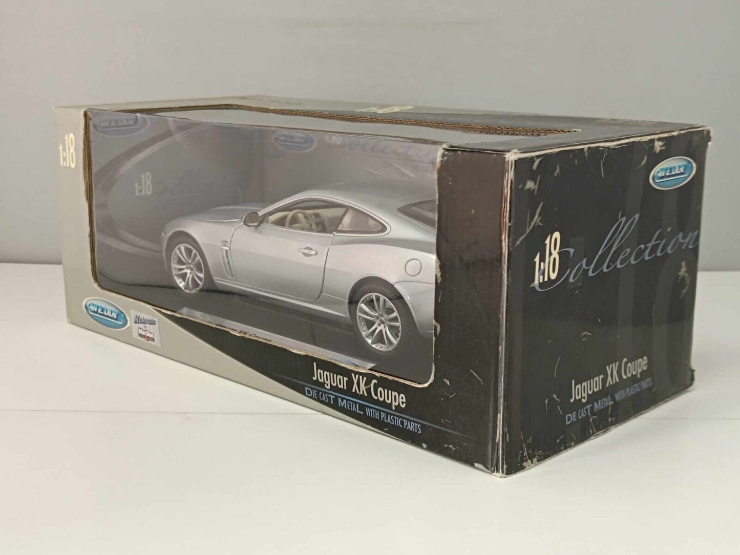 Jaguar XK Coupe 2006 Silver Welly 1/18 Usato Rara Very Rare Diecast GM Shop