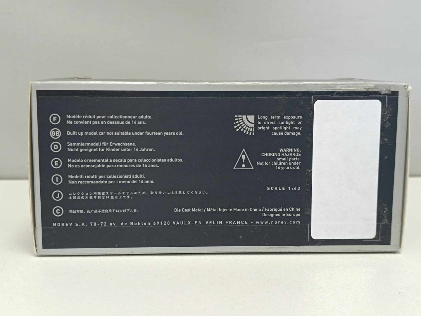 Peugeot 405 Grey Met Grigio Metallizzato - Norev 1:43 Usato + Box + Teca Rare