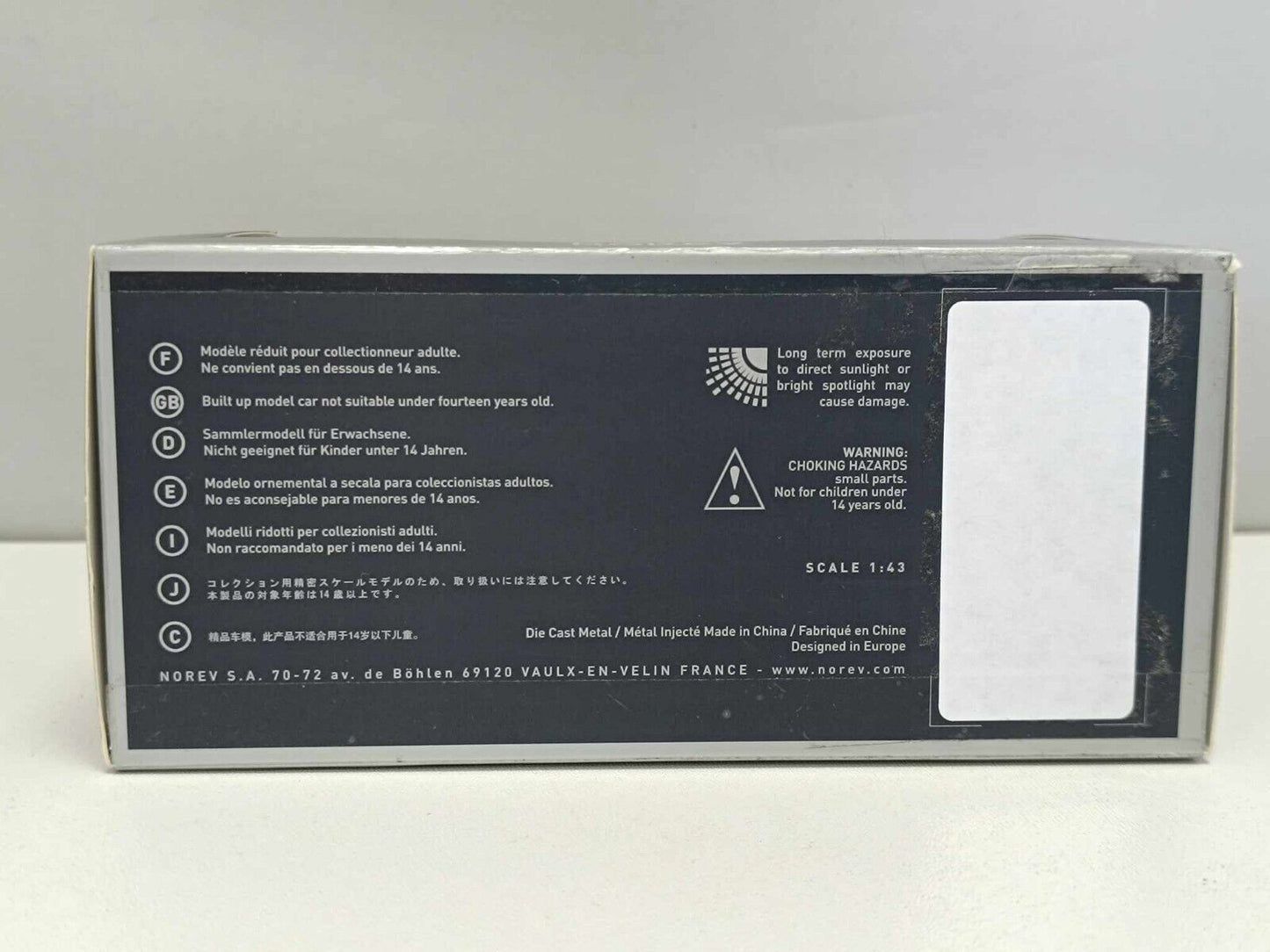 Peugeot 405 Grey Met Grigio Metallizzato - Norev 1:43 Usato + Box + Teca Rare