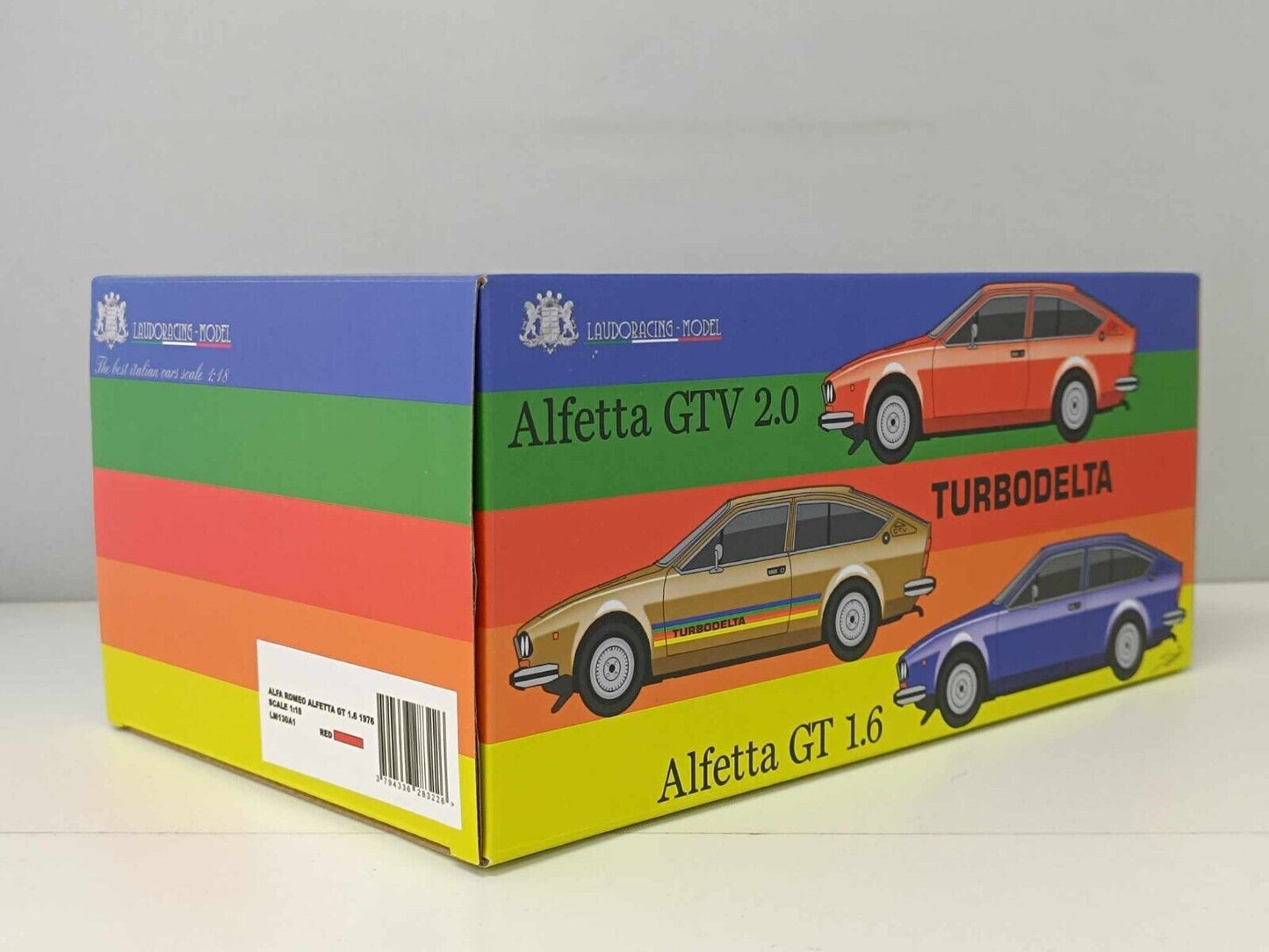 Alfa Romeo Alfetta GT 1.6 1976 Laudoracing 1/18 Rossa Usato Edizione Limitata