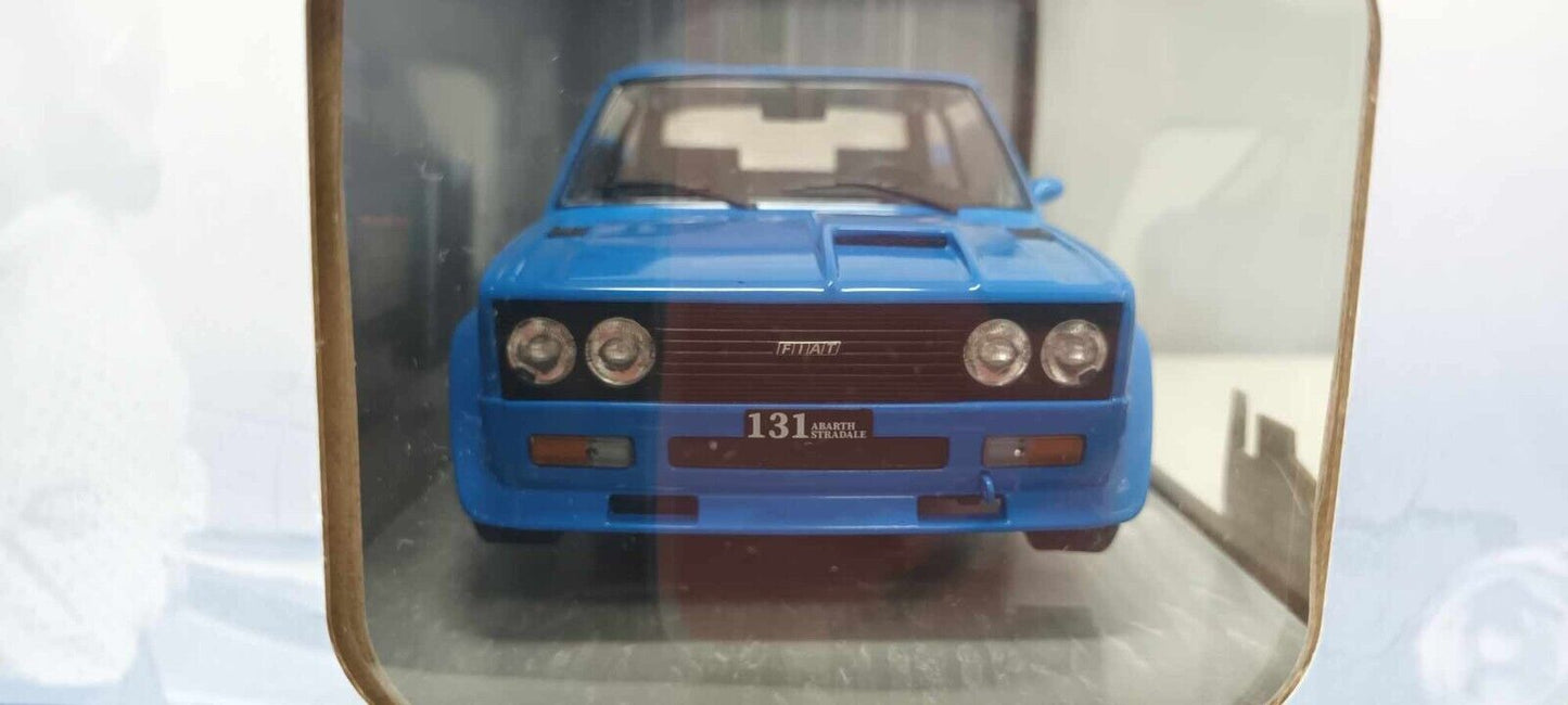 Fiat 131 Abarth Stradale 1980 Blu Blue Solido 1:18 Nuovo 1/18