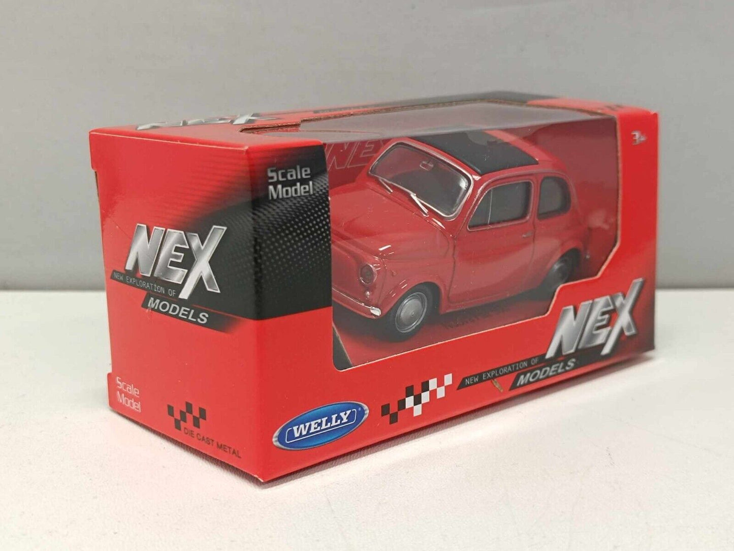 Fiat Nuova 500 - 1965 Red Rosso Welly Nex 1:43 Nuovo