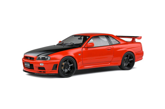 Nissan Skyline R34 GTR Active Red Rosso 1999 Solido 1:18 Nuovo 1/18