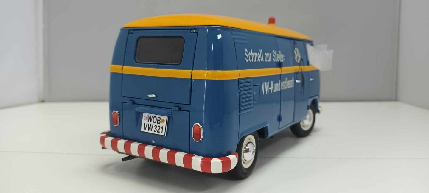 Volkswagen T1 b Kastenwagen VW-Kundendienst Servizio Clienti Schuco 1:18 Usato