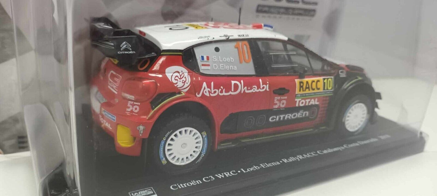Citroen C3 WRC 2018 Loeb - Elena RallyRACC Catalunya-Costa Daurada Edicola 1:24