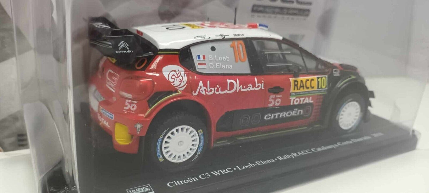 Citroen C3 WRC 2018 Loeb - Elena RallyRACC Catalunya-Costa Daurada Edicola 1:24