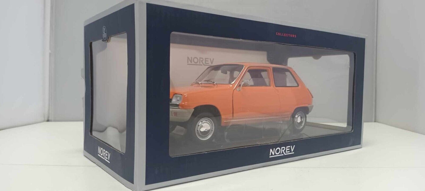 Renault 5 Orange Arancione 1972 Norev 1:18 Usato + Box 1/18
