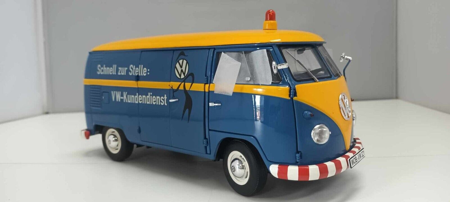 Volkswagen T1 b Kastenwagen VW-Kundendienst Servizio Clienti Schuco 1:18 Usato