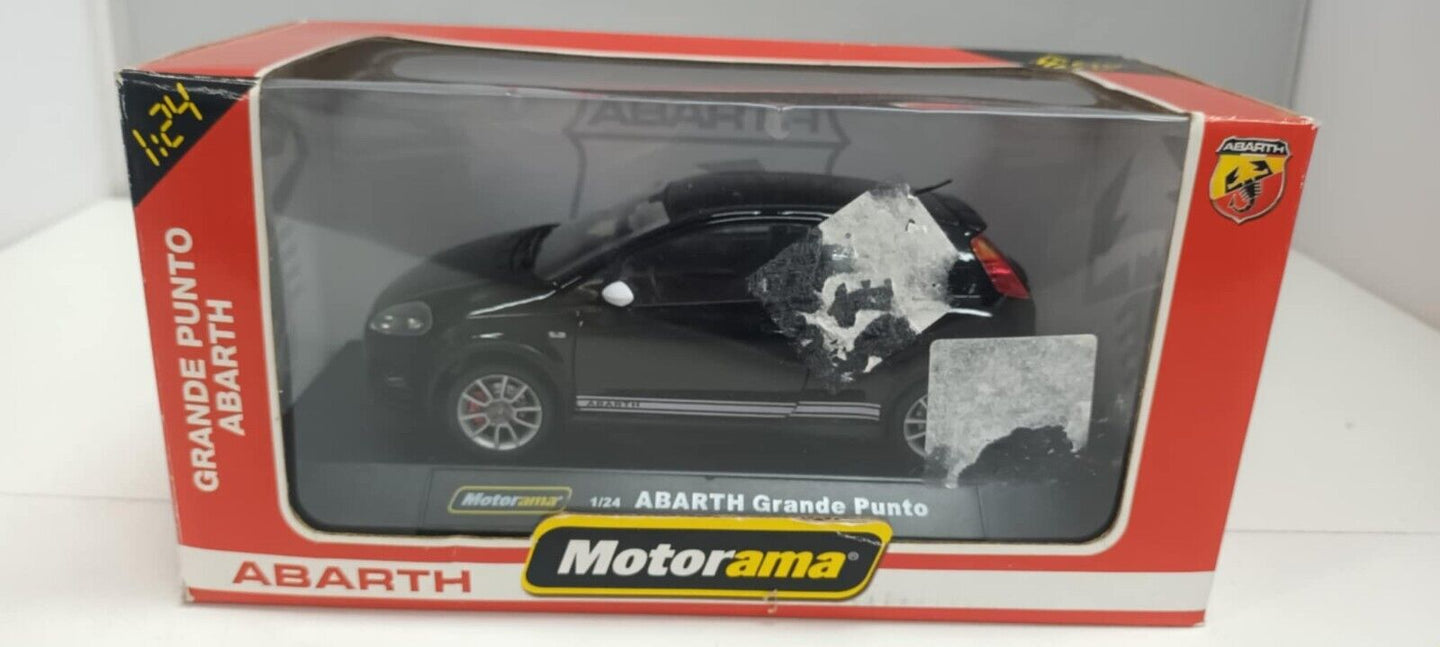 Fiat Abarth Grande Punto Nero Black Motorama 1:24 Usato + Box 1/24 Very Rare 