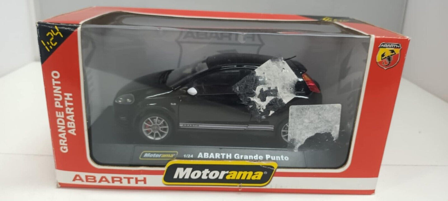 Fiat Abarth Grande Punto Nero Black Motorama 1:24 Usato + Box 1/24 Very Rare 
