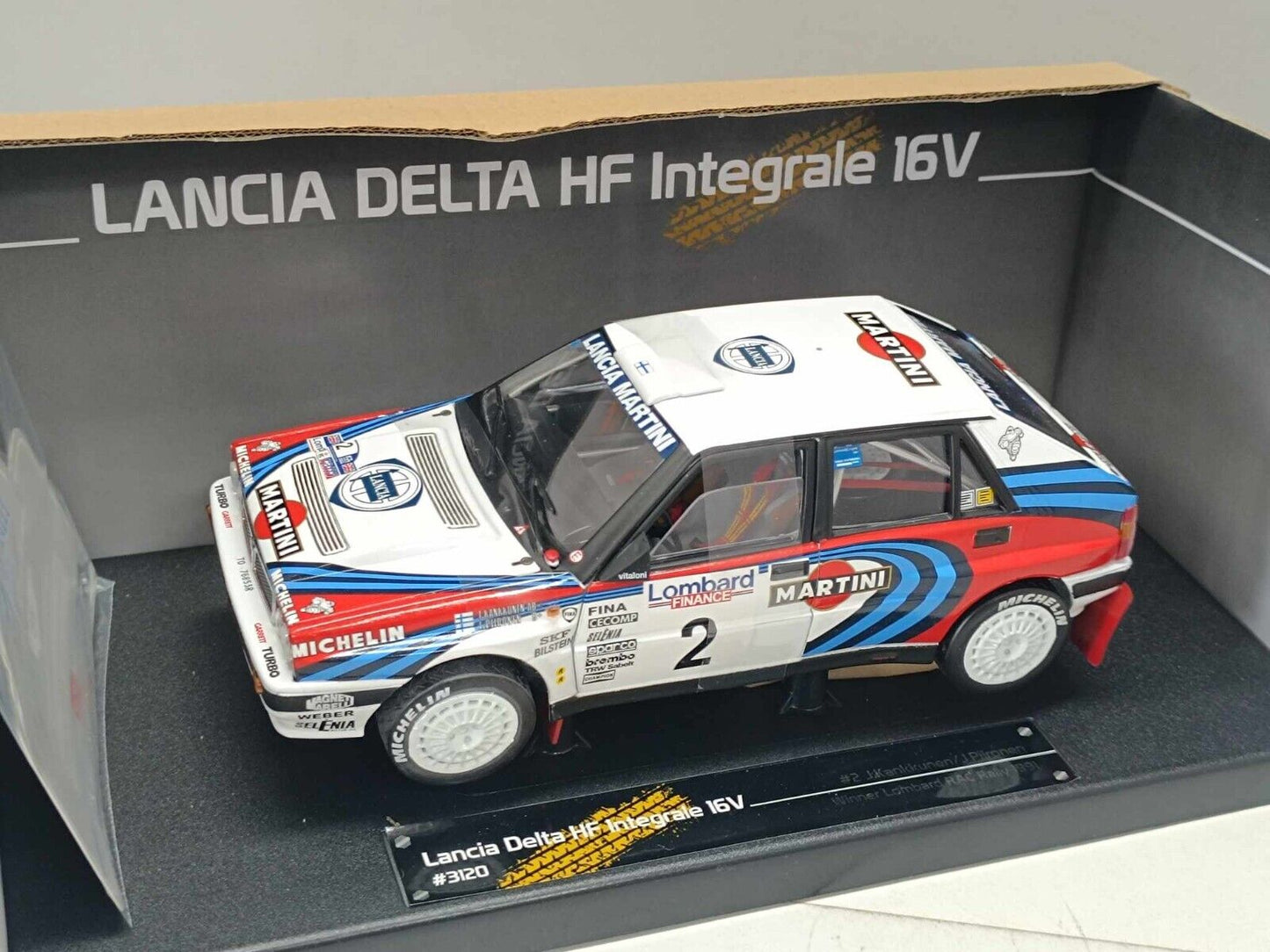 Lancia Delta HF Integrale 16v #2 Winner Lombard Rac Rally 1991 Sun Star 1:18