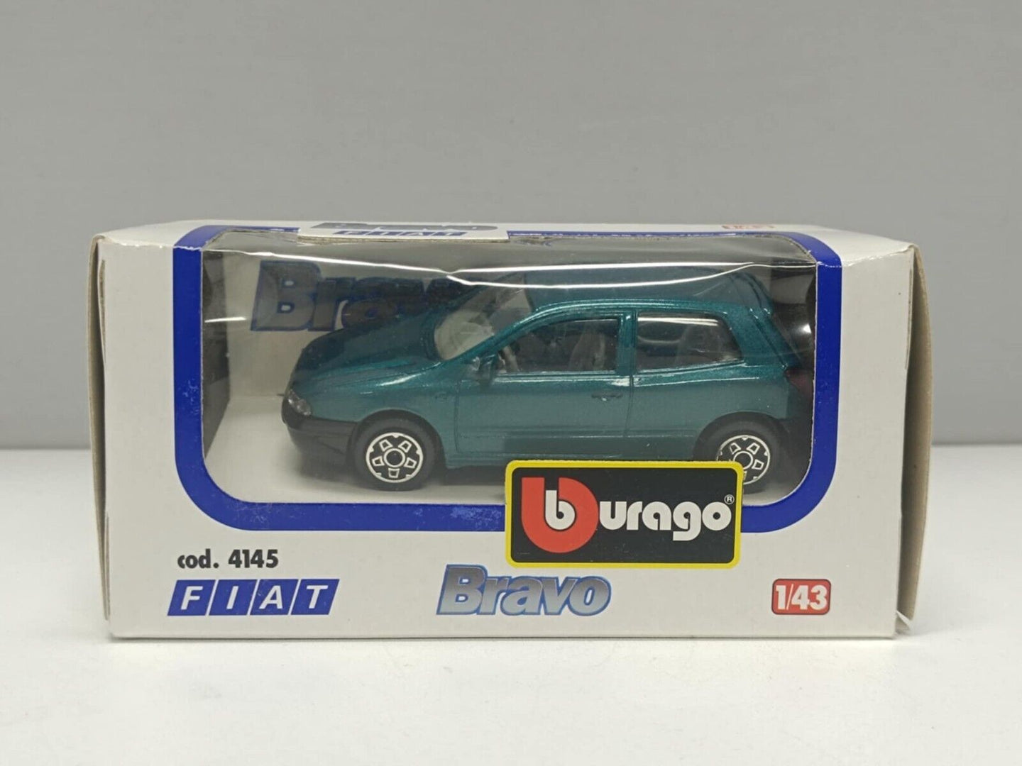 Fiat Bravo 1995 Verde Metallizzato Burago Bburago 1:43 - 4145 Rare Usato + Box