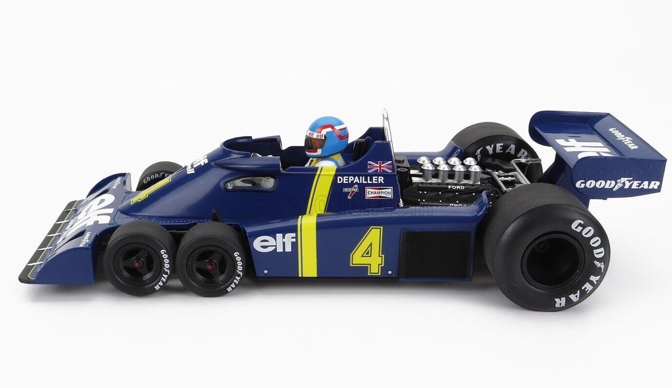 Tyrrell Ford P34-2 #4 Sweden GP Elf 6 Wheeler 1976 Modelcar Group MCG 1:18 Nuovo