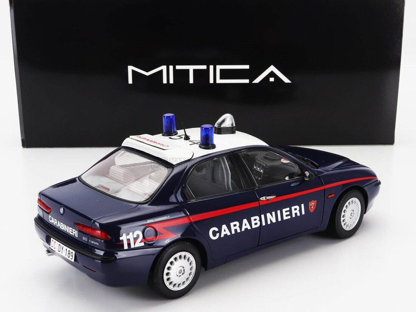 Alfa Romeo 156 2.0 Twin Spark Carabinieri Police 1997 Mitica 1:18 Nuovo 1/18