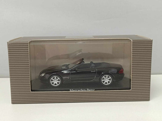 Mercedes-Benz SL-Klasse 2001 Minichamps 1/43 Black Met Usato Dealers Edition