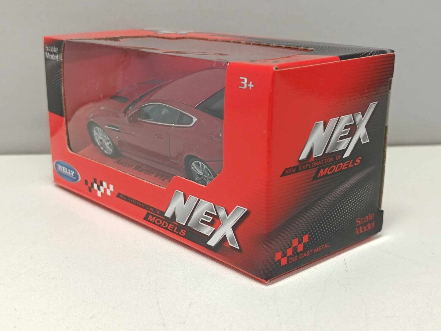 Aston Martin V12 Vantage 2006 Red Rosso - Welly Nex 1:43 Nuovo