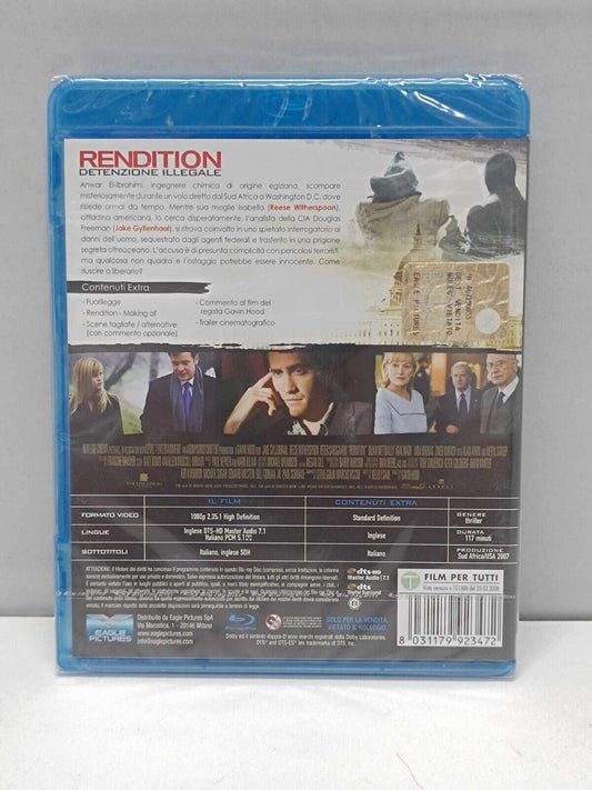 Rendition Detenzione Illegale Film Bluray Blu-ray Italiano Nuovo Jake Gyllenhaal