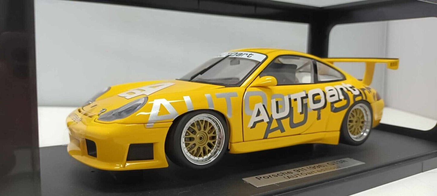 Porsche 911 996 GT3R Cup Giallo Yellow Autoart 1:18 Usato + Box Limited Edition