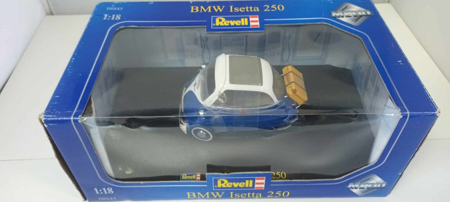 BMW Isetta 250 1959 Revell 1/18 Blu Usato + Box
