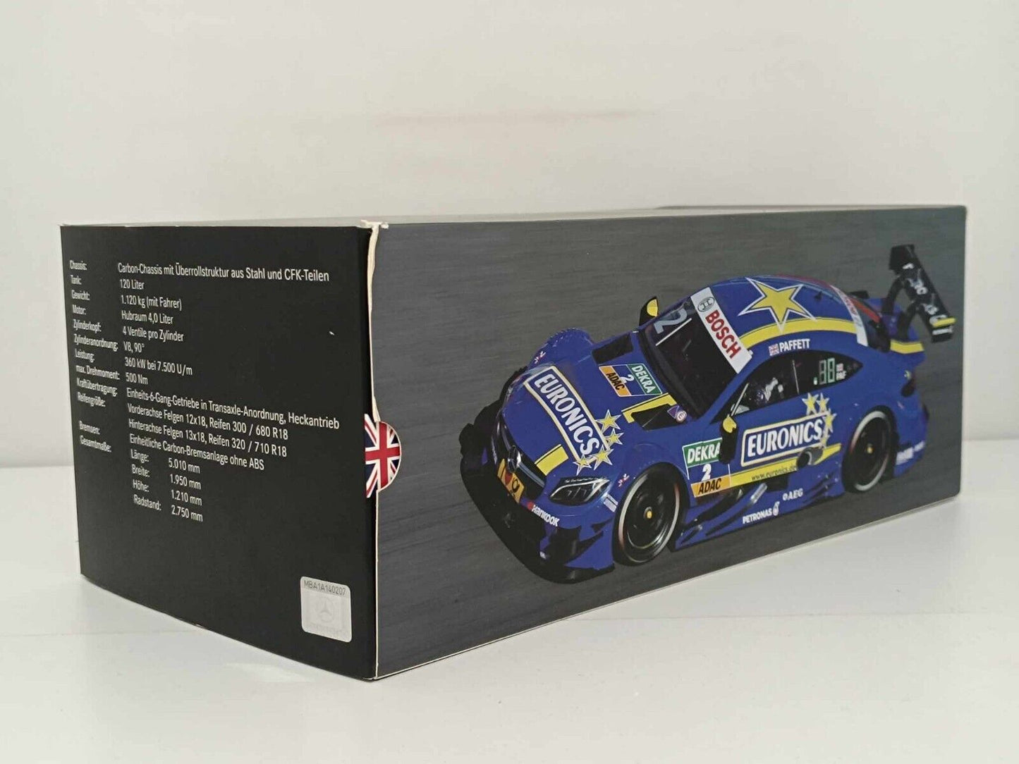 Mercedes AMG C63 DTM Euronics G. Paffett 2016 - AutoCult 1:18