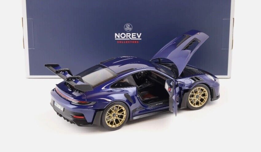 Porsche 911 GT3 RS 2022 Gentian Blue Metallic Blu Norev 1:18 Nuovo 1/18