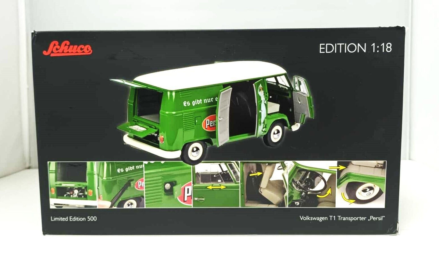 Volkswagen T1 Transporter Persil 1958 - 1963 Schuco 1/18 Verde  GM Shop