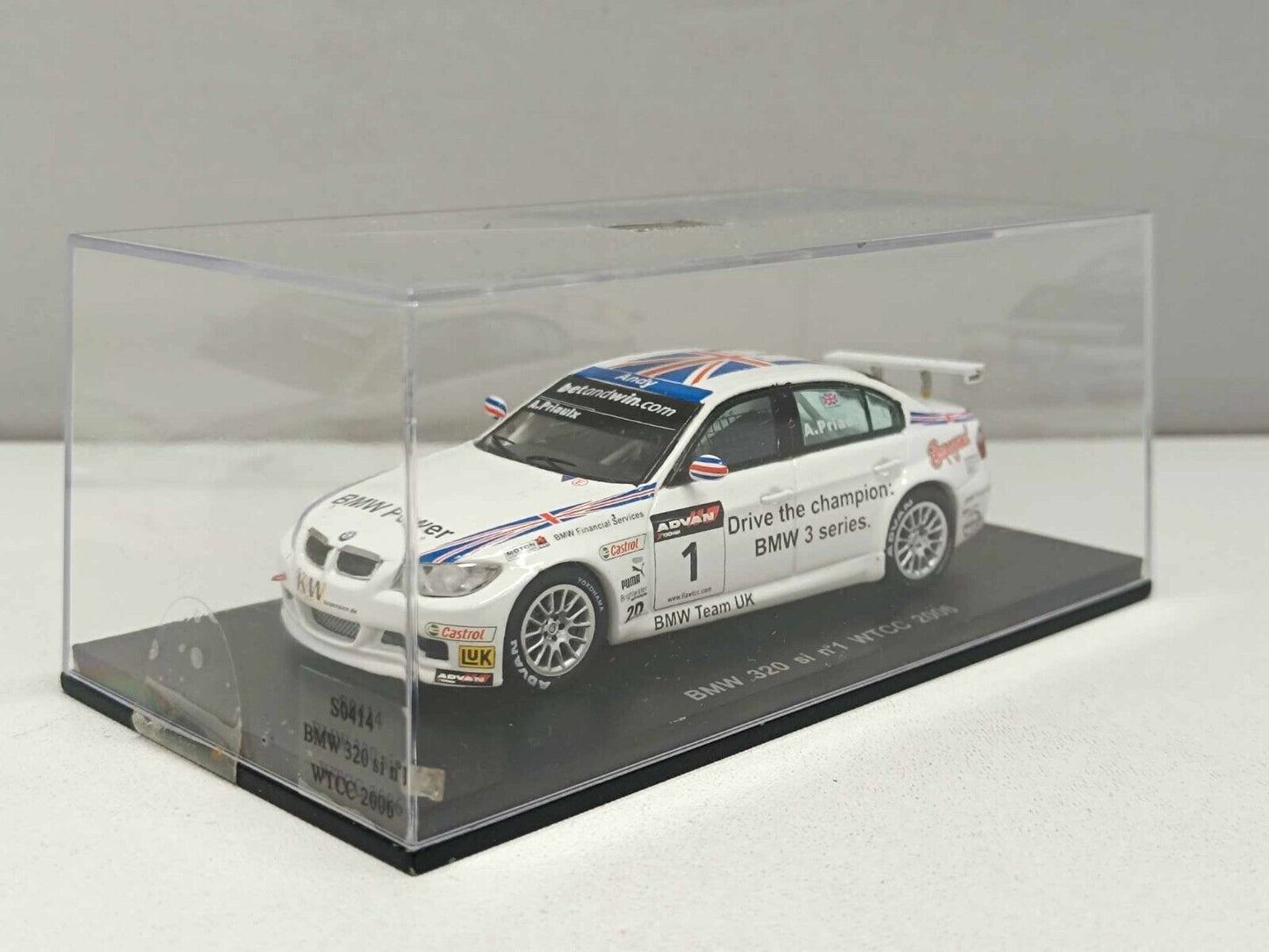 BMW 320 si #1 WTCC 2006 Andy Priaulx - Spark Model 1:43 Usato in box