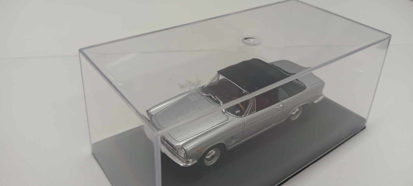 Fiat 2300 S Cabriolet Starline Models 1:43 Silver Usato + Teca + Basetta