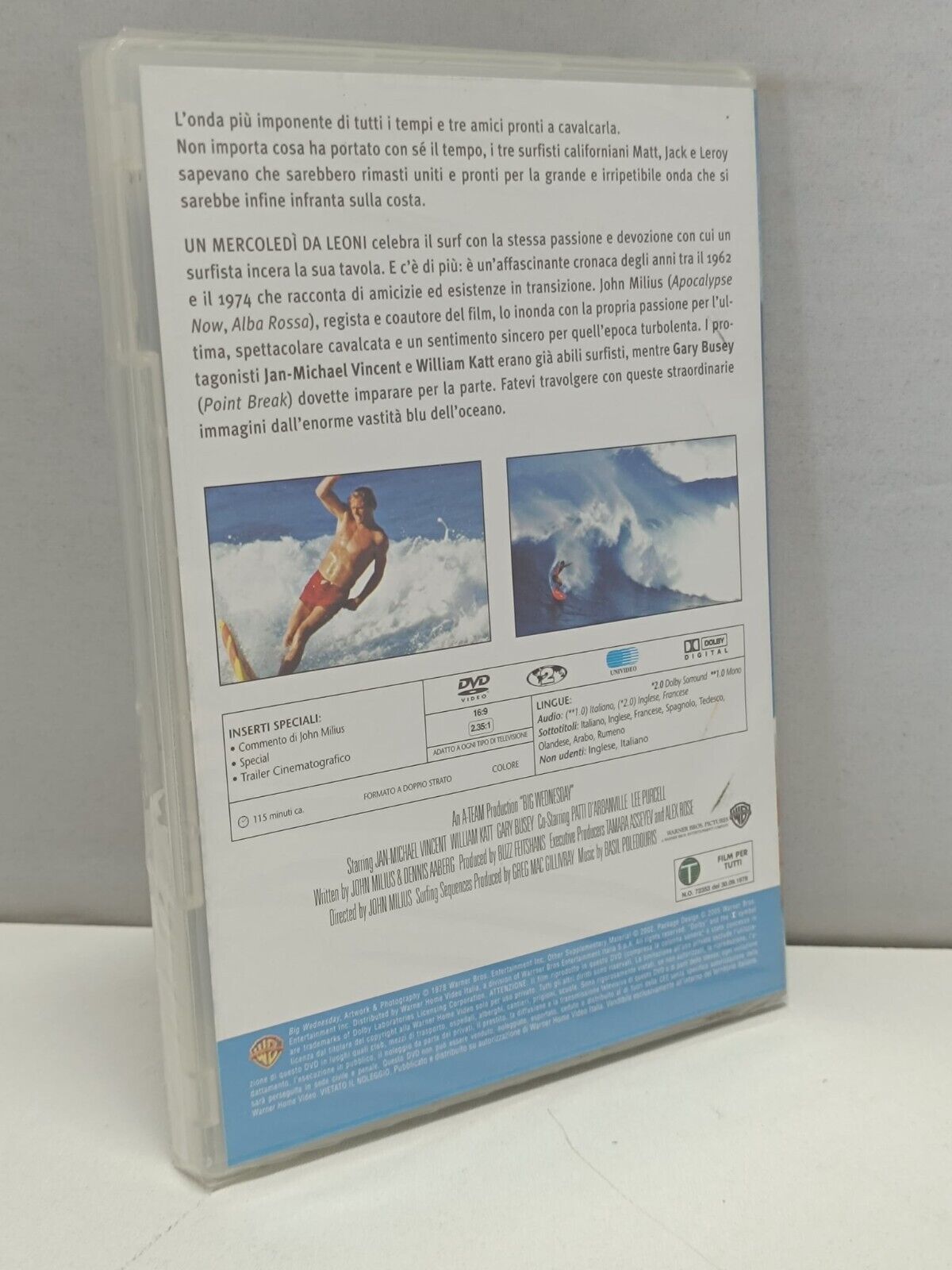 Un Mercoledì Da Leoni Film DVD Italiano Ita Nuovo Cineteca L'Espresso