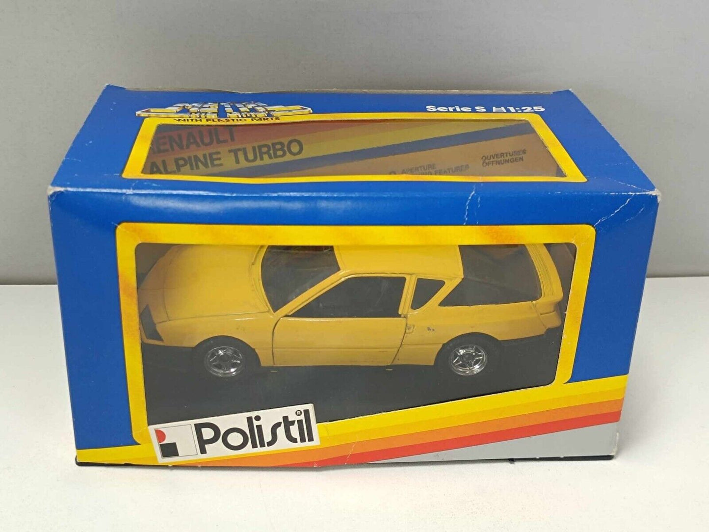 Renault Alpine Turbo Yellow 02304 - Polistil 1:25 Usato + Box no Decals