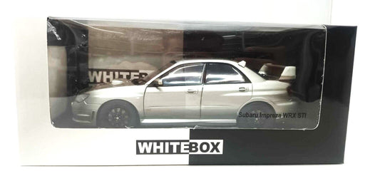 Subaru Impreza WRX STI RHD 2006 Grey Grigio Metallizzato Whitebox 1:24 Nuovo