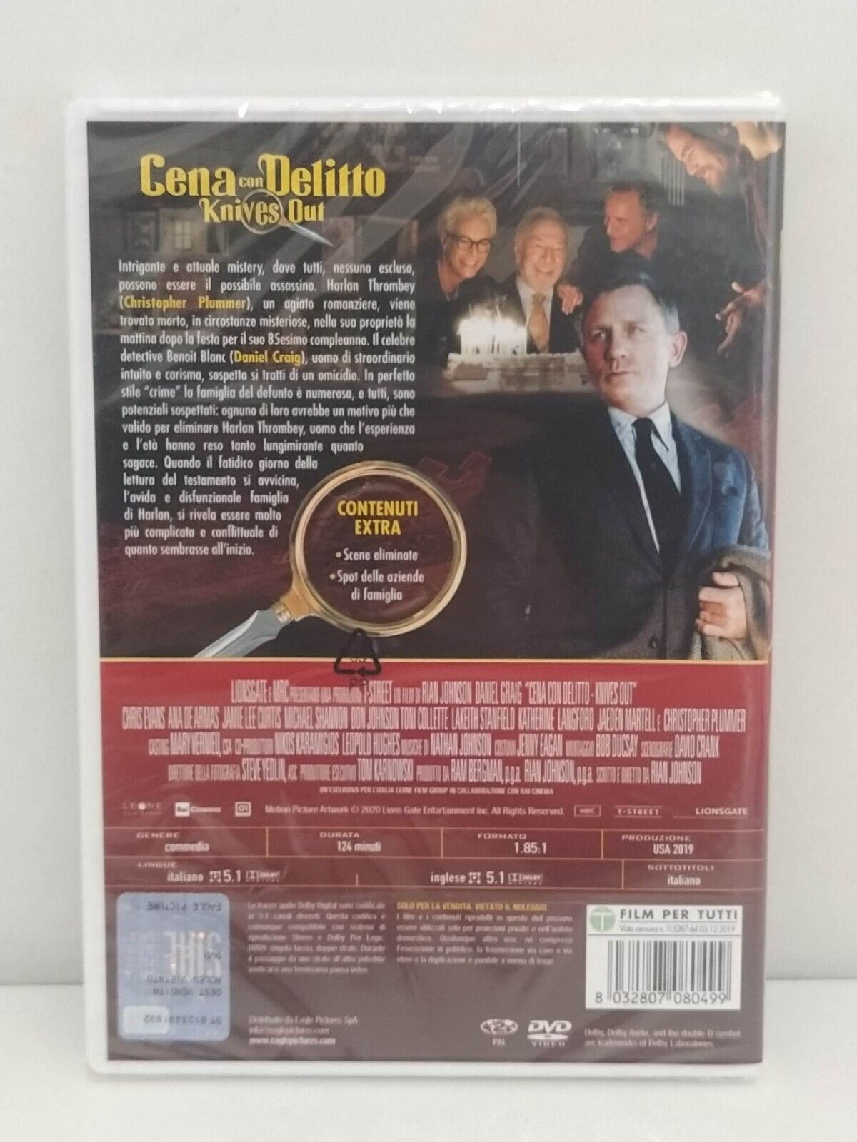 Cena con delitto - Knives out 2019 Dvd Nuovo GM Shop 