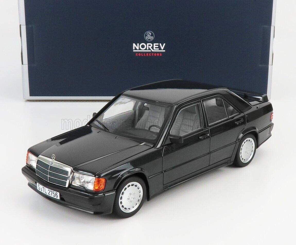 Mercedes Benz 190E 2.3-16 Nero Metallizzato Black Met 1984 Norev 1:18 Nuovo 1/18