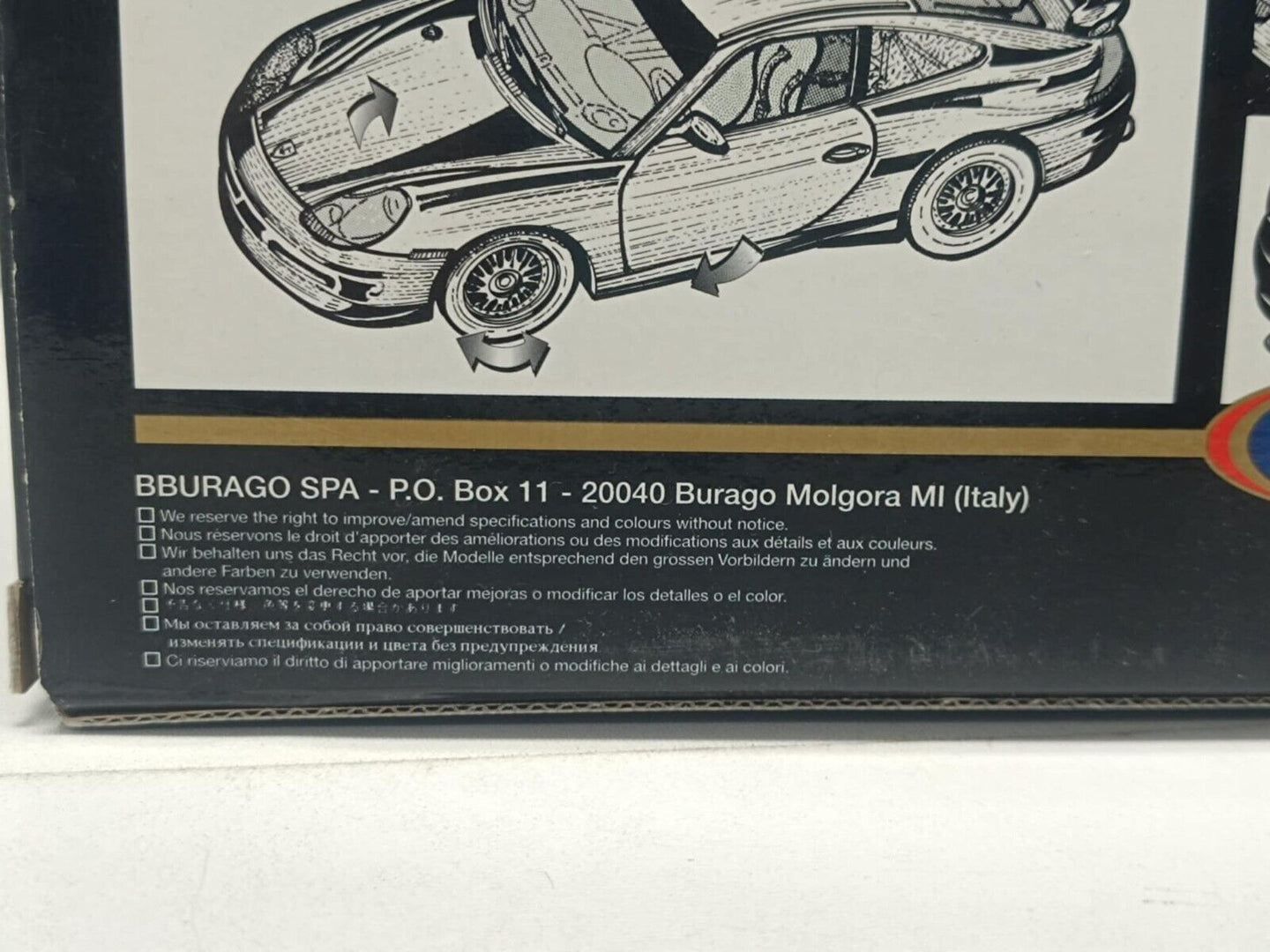 Porsche 911 GT3 CUP #22 - Burago 1:18 Usato + Box Made in Italy 1/18