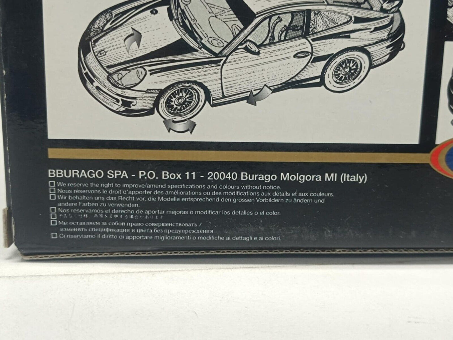 Porsche 911 GT3 CUP #22 - Burago 1:18 Usato + Box Made in Italy 1/18