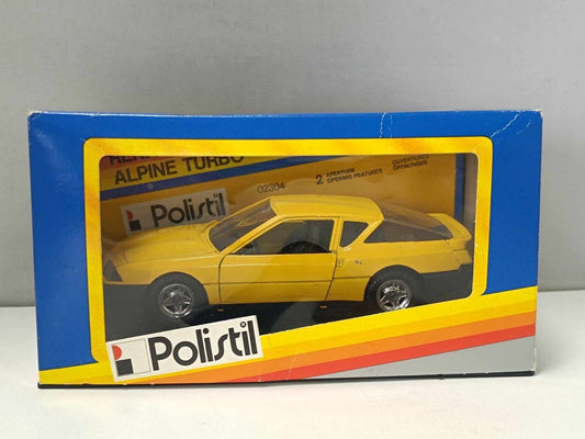 Renault Alpine Turbo Yellow 02304 - Polistil 1:25 Usato + Box no Decals