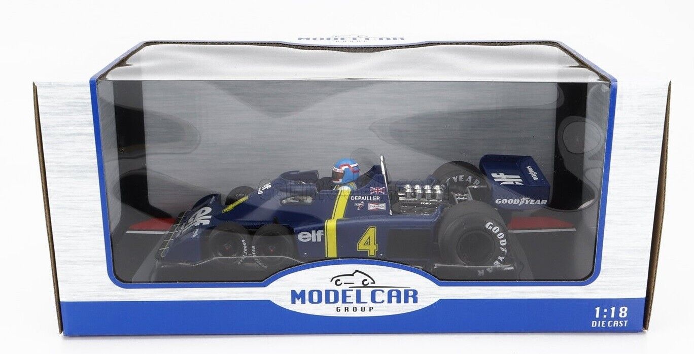 Tyrrell Ford P34-2 #4 Sweden GP Elf 6 Wheeler 1976 Modelcar Group MCG 1:18 Nuovo