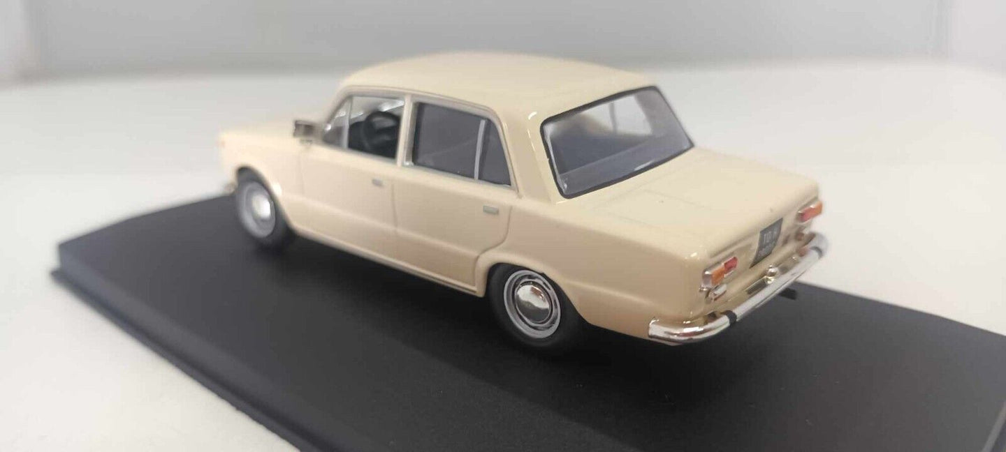Fiat 124 L Berlina 1968 Beige Edicola 1:43 Usato + Teca Die Cast