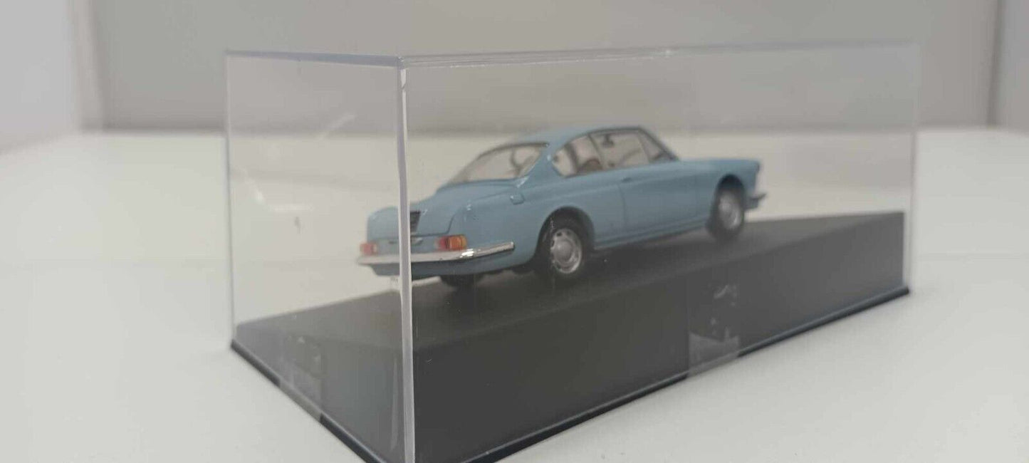 Lancia Flavia Coupé 1961 Azzurro Edicola Deagostini 1:43 Usato + Teca + Basetta