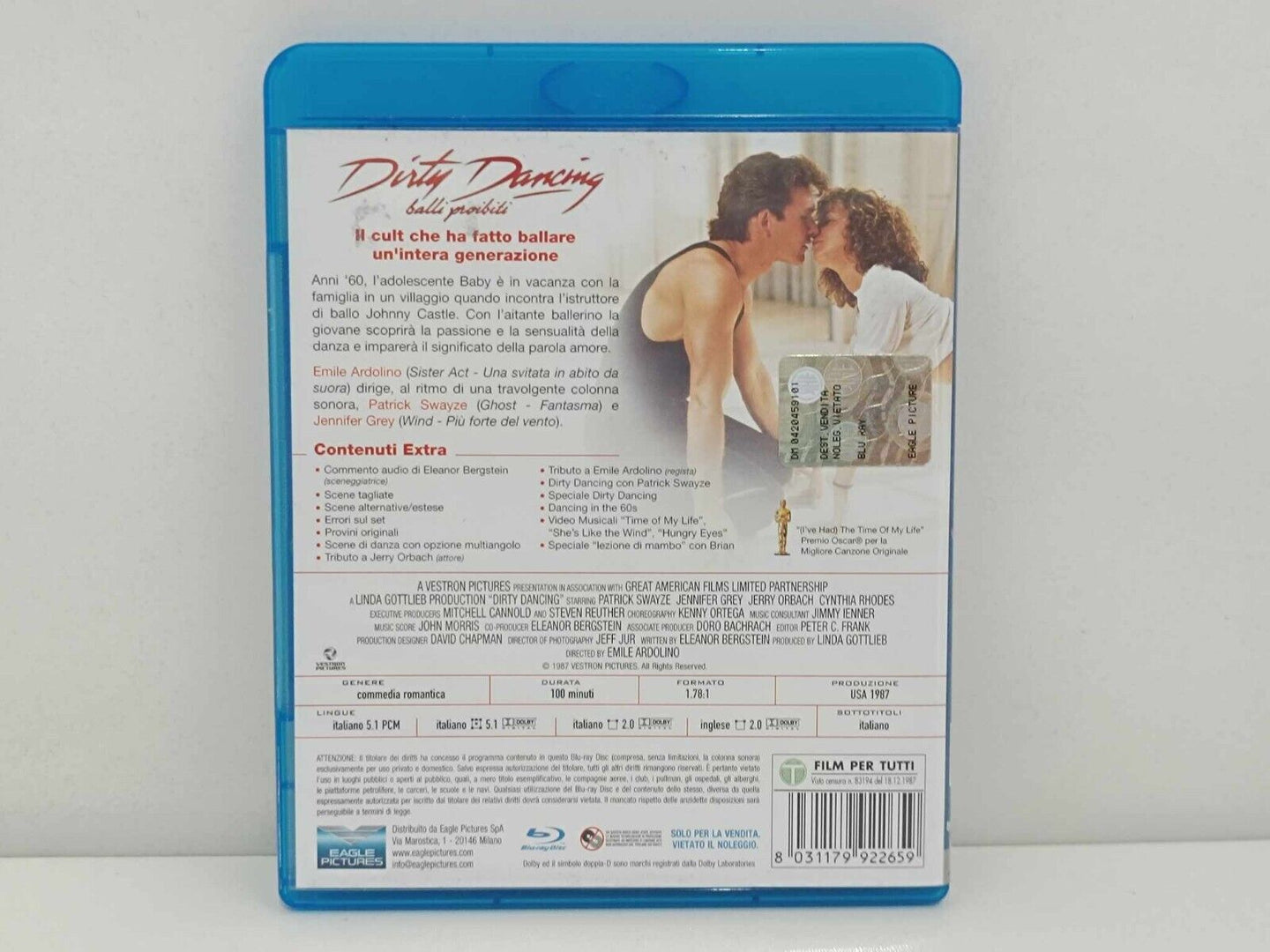 Dirty Dancing Balli Proibiti Blu Ray Ita Italiano Patrick Swayze Usato GM Shop