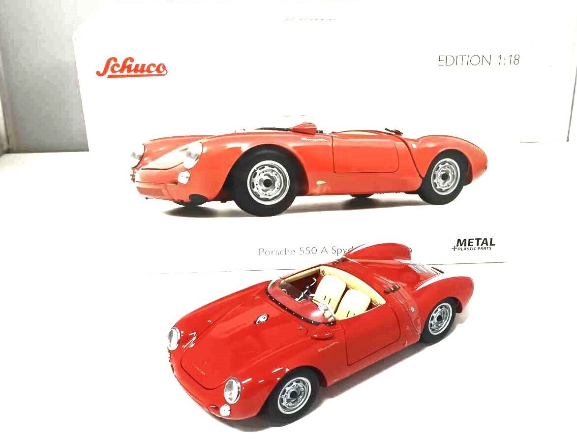 Porsche 550 A Spyder 1953-1957 Schuco 1:18 Rossa Rot GM Shop