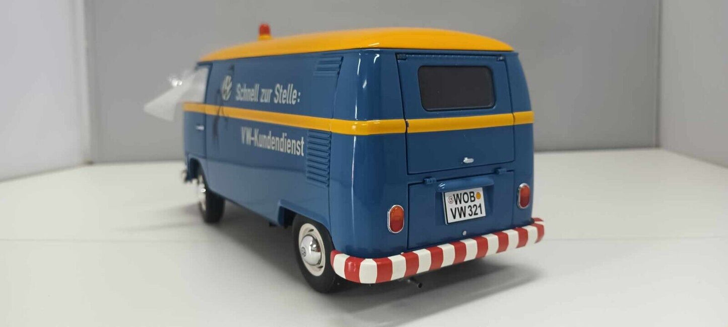 Volkswagen T1 b Kastenwagen VW-Kundendienst Servizio Clienti Schuco 1:18 Usato