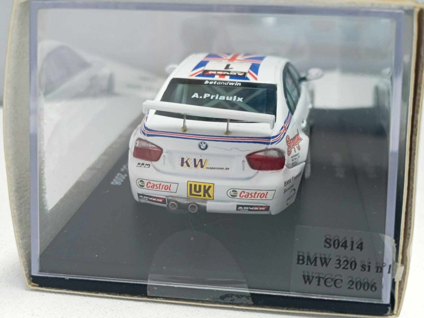 BMW 320 si #1 WTCC 2006 Andy Priaulx - Spark Model 1:43 Usato in box