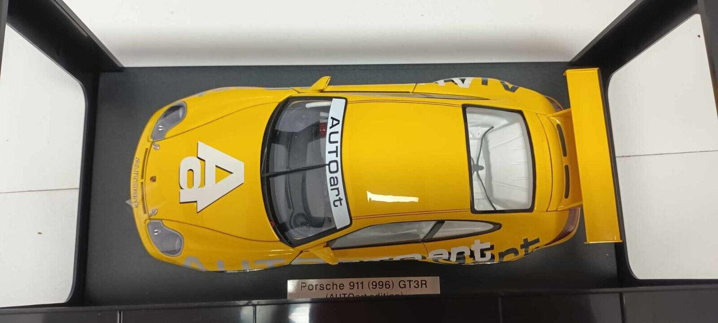 Porsche 911 996 GT3R Cup Giallo Yellow Autoart 1:18 Usato + Box Limited Edition