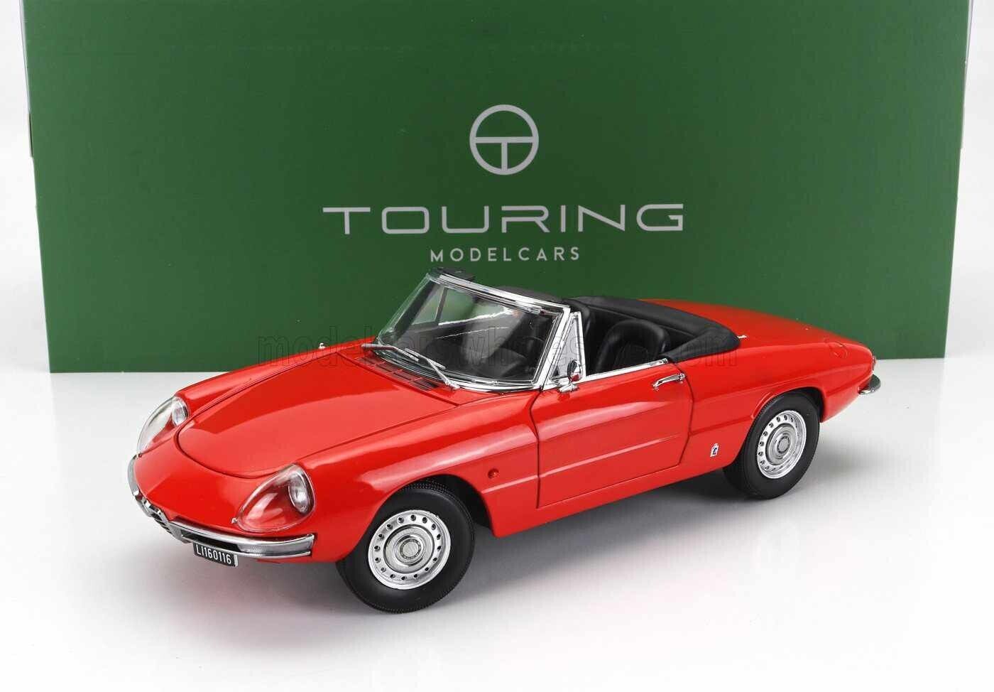 Alfa Romeo Duetto Spider 1600 - 1966 Rosso Red Touring Modelcars 1:18 Nuovo