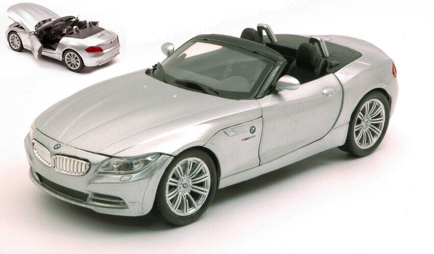 BMW Z4 SIlver NewRay City Cruiser 1:24 Nuovo Diecast Apribile 1/24