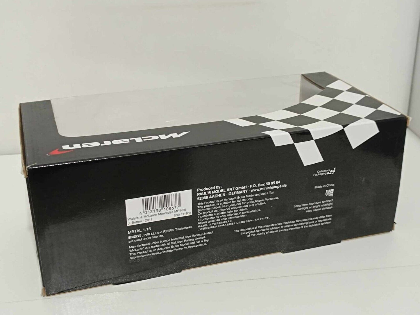 McLaren Mercedes Mp4-26 Vodafone J.Button (2011) - Minichamps 1:18 GM Shop