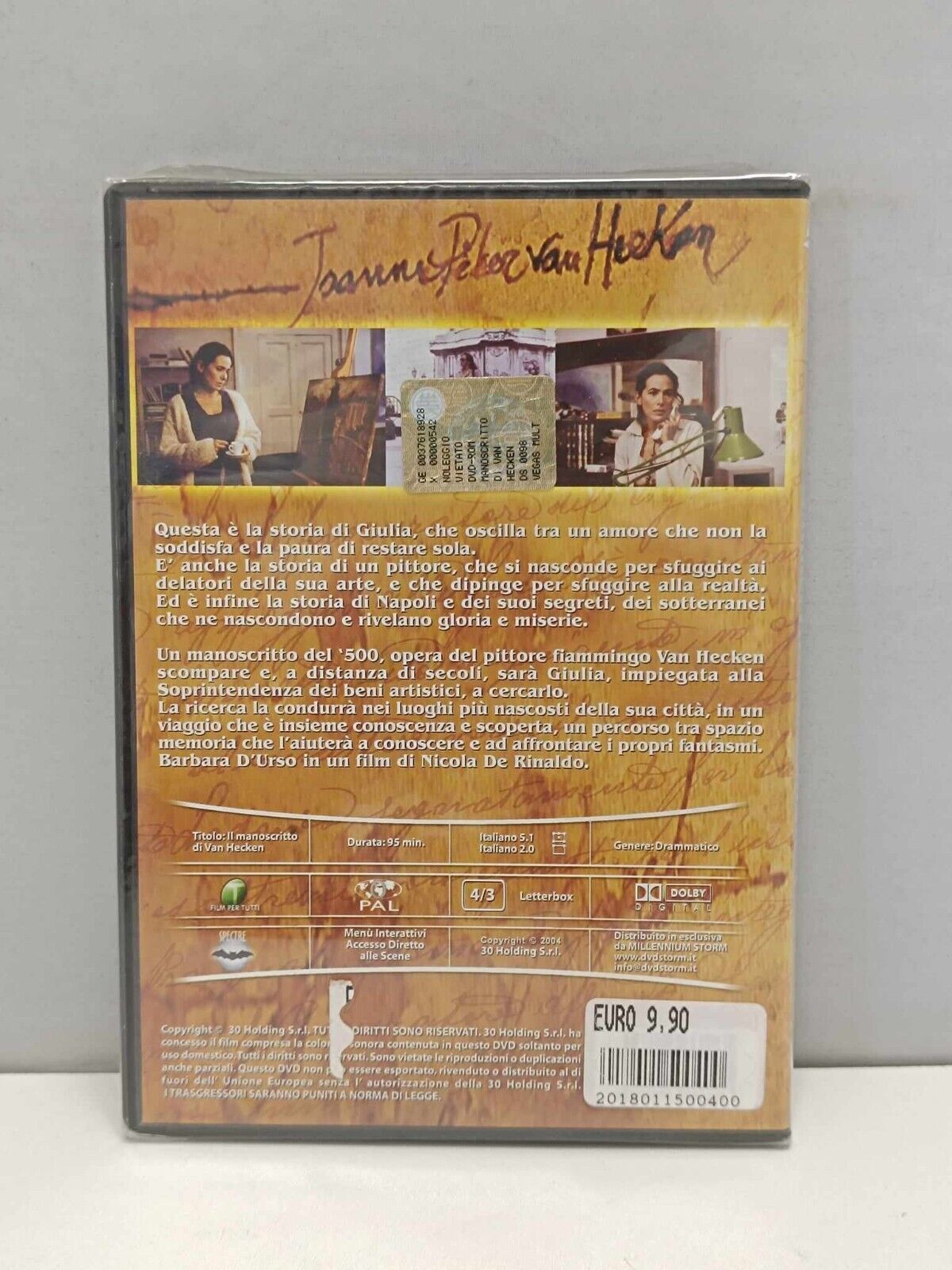 Il Manoscritto Di Van Hecken Film DVD Italiano Ita Nuovo Barbara D'Urso