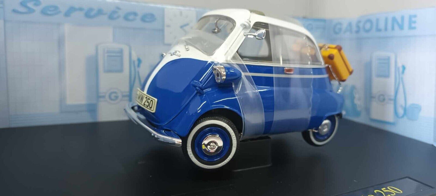 BMW Isetta 250 1959 Revell 1/18 Blu Usato + Box